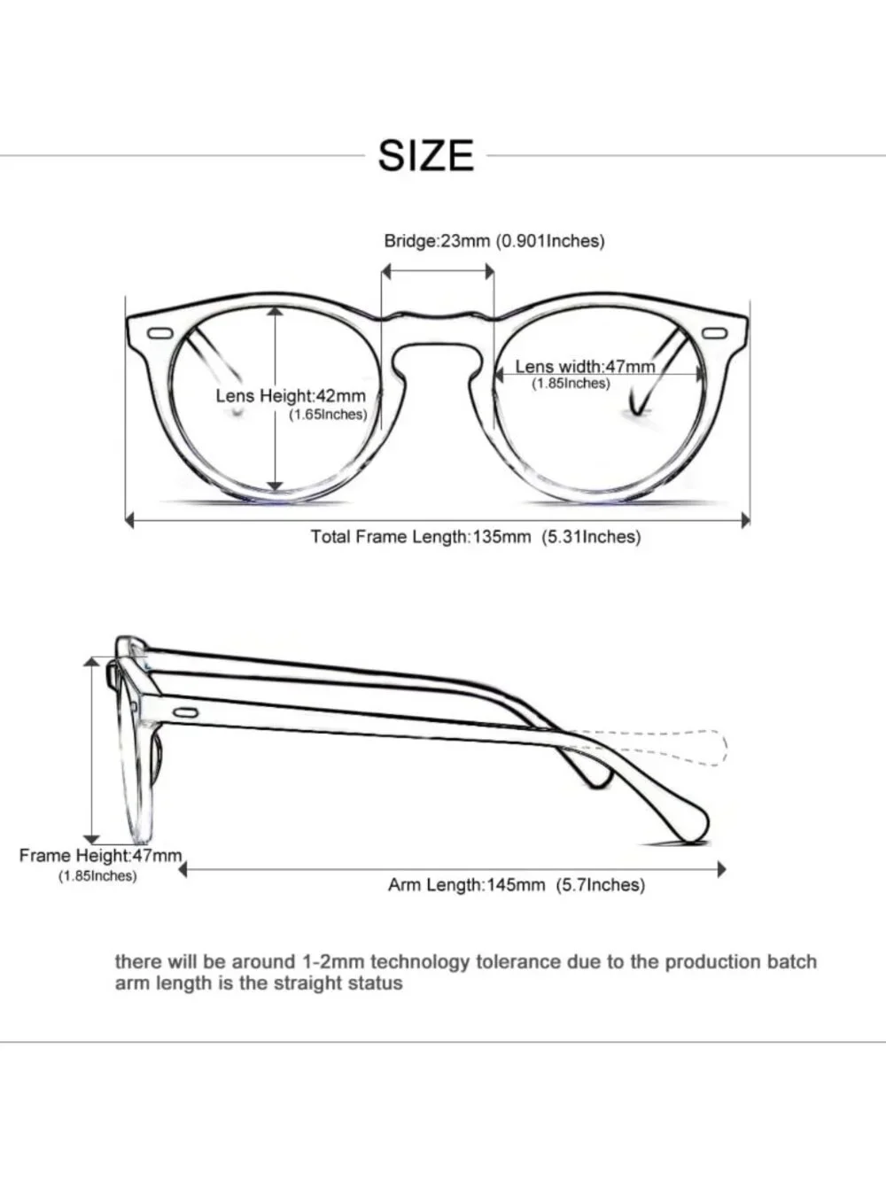 Handmade Vintage Round UV400 Sunglasses | Acetate Circle Rim Shades